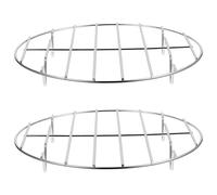 DRESSOOS Grille de Cuisson Ronde pour Four - Grille de Refroidissement Vapeur en Acier Inoxydable, Dessous de Plat en Fil métallique pour Barbecue, côtes levées, friteuse à air Chaud, Moule à
