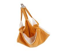 DRESSOOS Hamac Hamster Reptile Imbrication Cage à Hamsters Lézard Perruche Peluche Farci Visqueux Les Rats Les Cochons Cages Foins Chien Hamacs Hamac pour Rats Nid Toison De Diamant Orange