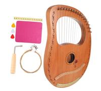 DRESSOOS Harpe Lyre Portable Bois Cordes Instrument De Musique Pratique à Cordes