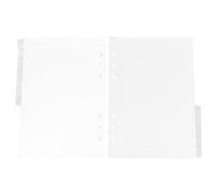 DRESSOOS Intercalaires en Plastique Pp Translucide Beige Lot de 12 6 Trous Indexation Rapide et Organisation Onglets pour Classeur A5 pour Carnets et Recherches