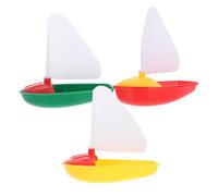 DRESSOOS Jouet Bateau Voilier Plastique Mini-voiliers Flottants Jouets De Bain pour Garçon Fille De Bateaux