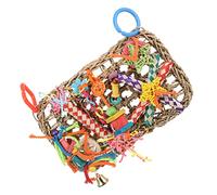 DRESSOOS Jouet pour Perroquet Cage À Oiseaux Tapis Suspendu en Jonc De Mer Jouets pour Oiseaux pour Calopsittes Fournitures pour Cages À Recherche De Nourriture