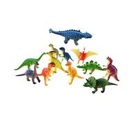 DRESSOOS Jouets Dinosaures en Plastique pour Enfants Figurines De Dinosaures Développement De La Motricité Fine Ensemble De 12 Mini