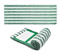 DRESSOOS Lingettes de Rechange Microfibre Compatibles Nettoyage Humide et Sec pour Balai à Franges 2 Pièces Lavables et Réutilisables, Ultra-absorbantes pour Sols Parquet Carrelage