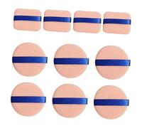 DRESSOOS Lot De 10 Houppettes Pour Fond De Teint Ruban De Maquillage Sec Et Pour Fond De Teint Anti- Blush