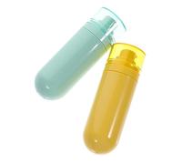 DRESSOOS Lot de 2 Bouteilles Vides sous Vide Rechargeables Flexibles Étanches pour Voyage 100Ml Bouteilles de Toilette Pratiques Accessoires de Soin