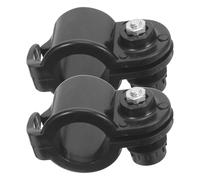 DRESSOOS Lot de 2 Clips télescopiques pour mât de Drapeau : Anneaux de Fixation pour mât de Drapeau - Support Compatible avec Tous Les mâts de (véhicule, Bateau, Maison, Jardin) - Accessoires de
