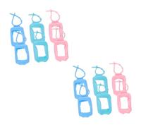 DRESSOOS Lot De 2 Manchons De Voyage En Silicone Pour Bouteille De Lotion Étui De Pour Bouteille De Parfum 50 Ml Manchon Ovale Résistant À L'usure 6 Pièces X 2
