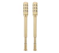 DRESSOOS Lot de 2 outils de moxibustion en cuivre, bâtonnet de massage à rouleau pour la thermothérapie corporelle, support portable pour bâtonnets de moxa à usage familial