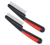 DRESSOOS Lot De 2 Peignes À Dents Fines En Acier Inoxydable Pour Cheveux, Métalliques Pour Pellicules, Brosse Antipelliculaire, Peigne Pour Cuir Chevelu, Peignes Métalliques Pour Hommes