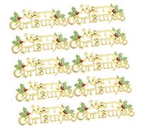 DRESSOOS Lot de 20 Étiquettes De Porte Alphabet À Suspendre, Décorations De Noël, Lettres De Joyeux Noël, Ornements d'arbre De Noël, Fournitures De Noël, Pendentifs De Noël