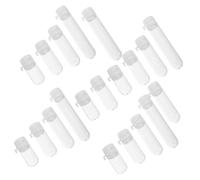DRESSOOS Lot De 20 Tubes À Essai Avec Couvercles Pour Liquides Et Essences, Tubes De Stockage Avec