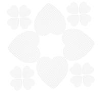 DRESSOOS Lot de 200 lingettes dissolvantes en forme de cœur pour vernis à lingettes nettoyantes douces et absorbantes pour le maquillage prêtes à voyager
