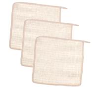 DRESSOOS Lot De 3 Débarbouillettes Pour Le Bain, Serviettes Pour Le Visage, Débarbouillettes Mignonnes, Débarbouillettes En Ramie, Débarbouillettes Pour La Salle De Bain, Débarbouillettes,
