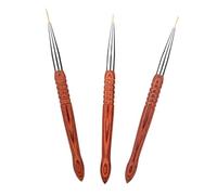DRESSOOS Lot De 3 Stylos À Dessin Pour Nail Art Kit De Décoration D'Ongles Produits Pour Ongles Colle Coupe-Ongles Pour Ongles Épais Feuille D'Or Pour Ongles Kit De Strass