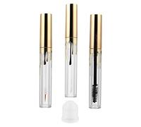 DRESSOOS Lot De 3 Tubes En Vide De Pour Mascara Eyeliner Et Gloss à èvres Contenants Cosmétiques Transparents Avec Design Ondulé