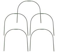 DRESSOOS Lot de 5 arceaux de Support pour poulailler : arceaux pour Serre, Tunnel de Culture ou Support pour Plantes (à Monter soi-même), Structure pour Toile de Jardin, Tuteurs Verts pour Plantes.