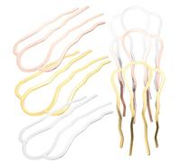 DRESSOOS Lot De 6 Peignes À Cheveux Ondulés En Métal Pour Femmes Pinces À Cheveux Fourchettes À Cheveux Peignes À Cheveux Or Rose Et