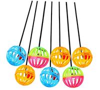 DRESSOOS Lot De 7 Jouets en Forme De Boule Et De Cloche, Lézard Amusant, Ventouse, Reptile, Lézard Domestique, Résistant À l'usure, Accessoires pour Lézards, Dragon Barbu Amusant,
