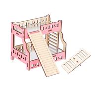 DRESSOOS Maison De Hamster Lapin Labyrinthe Cages Peluche Cage à Hamsters Maison De Cobaye Petite Cabane pour Animaux De Compagnie Échelle pour Hamster Chien Jouets Tortue Rat en Bois