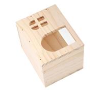 DRESSOOS Maison en Bois pour Petits Animaux Lit pour Cochon Dinde Cachette pour Chinchilla Cabane pour Hamster Coffre-Fort Et Élégant