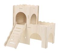 DRESSOOS Maison pour Hamster Et Cochon Cachette avec Échelle Espace pour Petits Animaux Conception Amusante Et Facile à Nettoyer