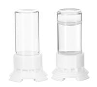 DRESSOOS Mangeoire à Fourmis 2Pcs Tasses à Eau Transparentes en Plastique des Fourmis Accessoires Résistants aux Chocs