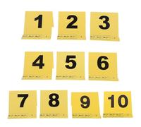 DRESSOOS Marqueurs de Preuves pour Identification Précise 10 en Plastique avec Règle Intégrée et Résistance à l'usure, Accessoires pour Décorations D'enquête et Lieux