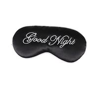 DRESSOOS Masque de Sommeil en Soie Brodé Ajustable pour Adultes et Garçon et Filles Anti-Lumière Doux et Yoga Voyages Maison Sangle Réglable