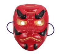 DRESSOOS Masque Tengu japonais - Masque traditionnel intégral de démon - Accessoire de costume de cosplay pour Halloween, mascarade, jeu de rôle effrayant et fête.