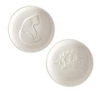 DRESSOOS Mini Bol Soucoupe Ménager en Céramique Créatif et Sûr pour Garçon et Filles, 2 pour Sauces, Cuisine la Maison Voyage