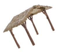 DRESSOOS Miniature Cabane Décorative Amovible pour Micro Paysage Figurine de Chaumière Légère et Réutilisable pour Jardin de Poupée Terrarium et Table de Sable