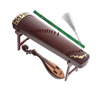 DRESSOOS Miniature Instruments Chinois Décoratifs Plastique Pipa Guzheng et Antique pour Décoration de Bureau Figurines Miniatures Classiques