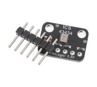 DRESSOOS Module Microphone I2s 24 Bits Omnidirectionnel Ics43434 Noir Filtre Fréquence Basse Stable pour Communication Critique et Appels en Conférence