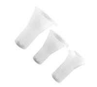 DRESSOOS Moules en Silicone Blanc Forme Conique pour Bagues et Pendentifs Lot de 3 Facile à Utiliser pour DIY Bijoux en Résine Époxy