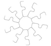 DRESSOOS Outil de Pliage de Branche pour Arbre Fruitier, Fil Galvanisé Léger, Forme Crochet, Lot de 10 Pièces pour Modelage et Formation des Jeunes Branches