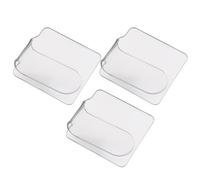 DRESSOOS Palette Acrylique Transparente pour Ongles 3 Pièces, Palette Portable pour Mélanger Vernis et Œuvres Artistiques, Outil Pratique pour Manucure