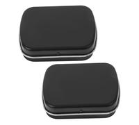 DRESSOOS Palette D'aquarelle Portable Et Boîte De Rangement Pour Vernis à Ongles Gel 2 Pièces Taille Petite Couleur Noire Avec Compartiments Pour Usage Voyage