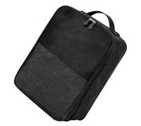 DRESSOOS Paquet à Chaussures de Voyage pour Organiser Chaussures et Accessoires en Déplacement Pouvant être Suspendu Noir en Tissu, Grand Paquet de Rangement Multifonctionnel