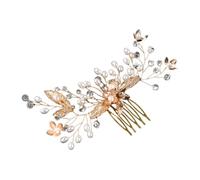 DRESSOOS Peigne À Cheveux De Mariage Pour Mariées Coiffes De Mariée En Strass Postiche En Cristal Bandeau De Mariée En Strass Accessoire De Cheveux De Mariage Pince À Peigne