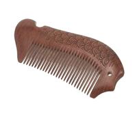 DRESSOOS Peigne Bois Portable Poisson Sculpté Peigne à Dents Fines Antistatique Massage Capillaire Léger Et Pratique Pour Cheveux Démêlés Modèle Poche