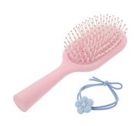 DRESSOOS Peigne D'airbag De Dessin Animé Brosses à Cheveux Évent Brosse à Cheveux Ronde Mini Élastiques à Cheveux Pour Femmes Fer à Lisser Style Brosse Soufflante Gel Abdos Rose