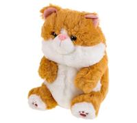 DRESSOOS Peluche Chat Mignon en Peluche Douce en pour Enfants Idéal pour Filles Et Garçons Chat Roux