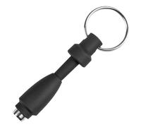 DRESSOOS Perforatrice à Cigares Ouvre-trou Précis Portable en Acier Inoxydable et Silicone Noir, Légère et Compacte pour Amateurs de Cigares en Déplacement