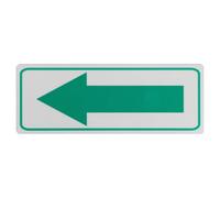 DRESSOOS Petits autocollants fléchés réfléchissants : Panneau fléché extérieur en aluminium - 20 cm/7,87 po - Panneau de direction pour boîte aux lettres, décoration murale, balise