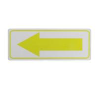 DRESSOOS Petits autocollants fléchés réfléchissants : Panneau fléché extérieur en aluminium - 20 cm/7,87 po - Panneau de direction pour boîte aux lettres, porte d'entrée, décoration