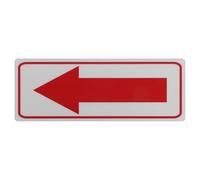 DRESSOOS Petits autocollants fléchés réfléchissants : Panneau fléché extérieur en aluminium - 20 cm/7,87 po - Panneau de direction pour boîte aux lettres - Décoration murale - Marqueur de