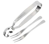 DRESSOOS Pince à Escargots en Acier Inoxydable 3 Pièces, Clip Alimentaire Résistant Chaleur, Opération Pratique pour Vaisselle Cuisine Lors Dîner