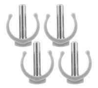 DRESSOOS Pinces Serrage de C Sécurité Renforcée 4pcs Accessoires en Pp et Fer pour Canne et Béquille pour Marche Intérieure et Extérieure