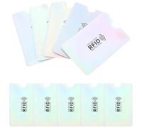 DRESSOOS Pochettes de Design Simple et Facile à Transporter en Aluminium Lot de 10 Prévention Scanning pour Cartes Bancaires et Cartes D'identité pour Voyage